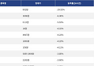 [하락 코인 10] SKYAI -19.32% 급락, 모포 -6.36% 하락