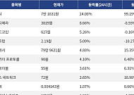 [코인시황] 딕시 24.08% 상승, 파이코인 7.03% 하락