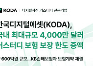 KODA-KB손보, 4000만 달러 규모 디지털 전용 보험 계약 체결