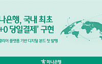 하나은행, 국내 최초 ‘T+0 당일결제’ 디지털 채권 발행