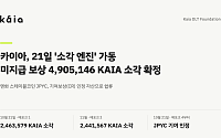 카이아, 490만 KAIA 소각 확정…21일부터 JPYC 기여보상 인정