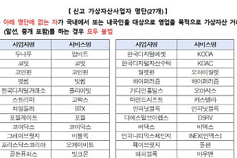 “가상자산사업자 27개 외 모두 불법…텔레그램 조심해야”