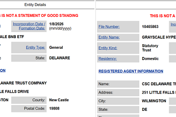 그레이스케일, 델라웨어에 BNB·HYPE ETF 신탁 등록