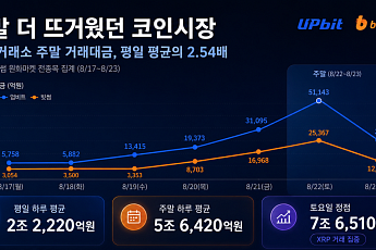 주말 뜨거웠던 코인시장…국내 거래대금, 평일의 2.54배