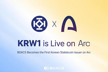 비댁스, 서클 아크 메인넷에 국내 유일 원화 스테이블코인 ’KRW1’ 합류
