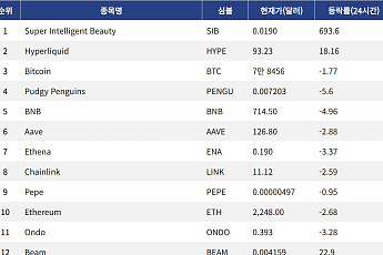 [인기 검색 코인 톱15] ICE, 하이퍼리퀴드 기반 美 무기한선물시장 추진