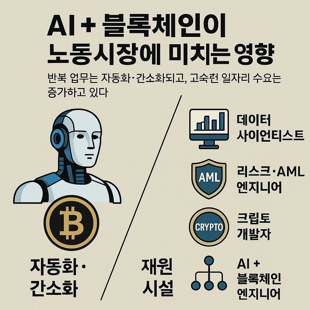 ▲AI가 블록체인 노동시장에 미치는 영향 (챗GPT)