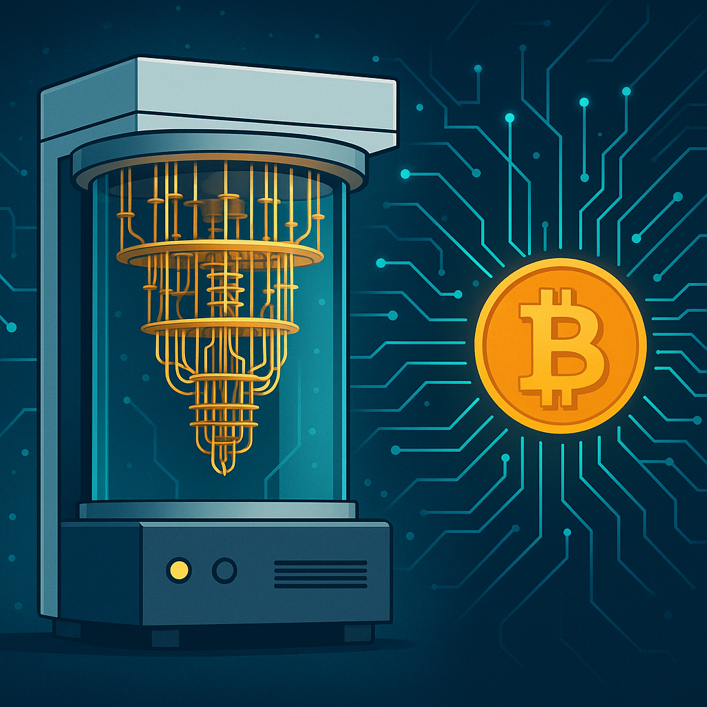 ▲양자컴퓨터와 비트코인 (챗GPT)