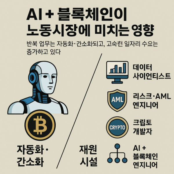 ▲AI가 블록체인 노동시장에 미치는 영향 (챗GPT)
