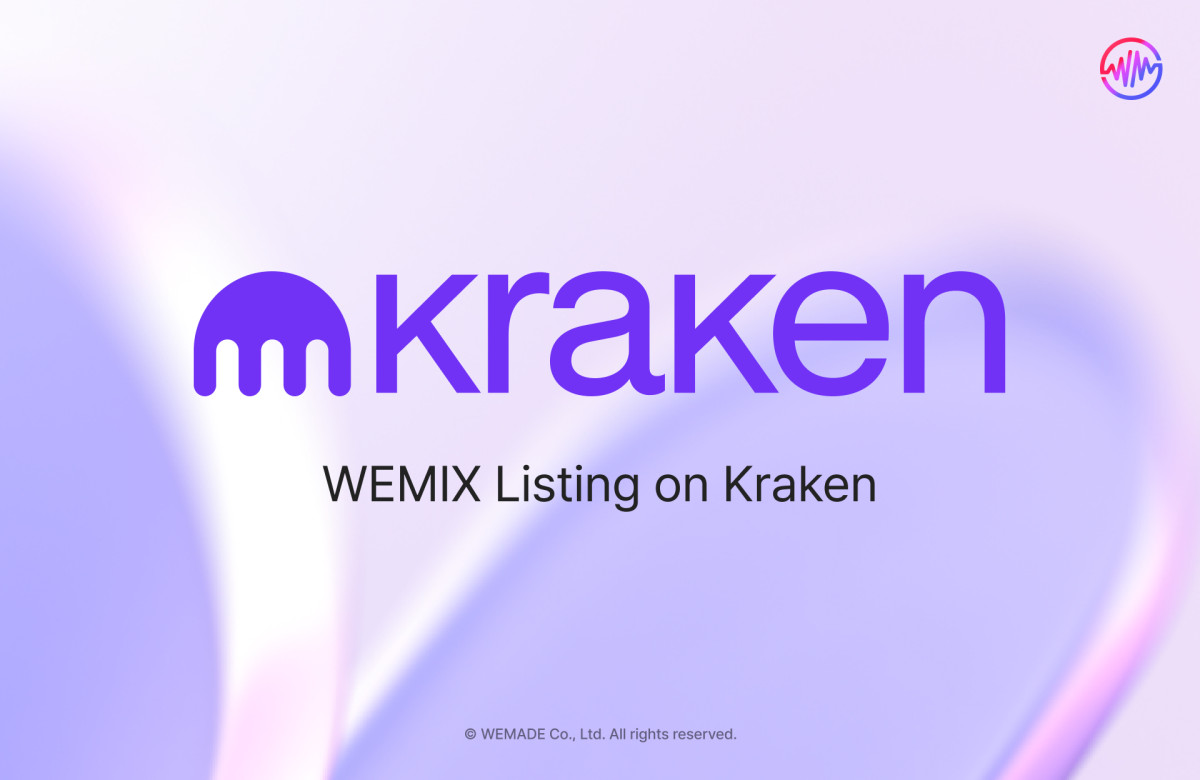 ▲위믹스(WEMIX)가 미국 가상자산 거래소 크라켄(Kraken)에 상장됐다. (사진제공=위메이드)