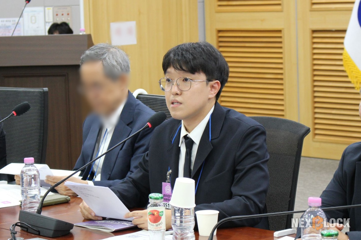 ▲데이원드림 홍승범 실장은 ‘K-콘텐츠 IP의 글로벌 자본화: 해외 기관 자본과 K-POP IP를 연결한 CNCRT 사례를 중심으로’를 주제로 발제했다 (사진=염현주 기자)