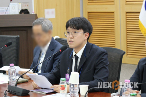 ▲데이원드림 홍승범 실장은 ‘K-콘텐츠 IP의 글로벌 자본화: 해외 기관 자본과 K-POP IP를 연결한 CNCRT 사례를 중심으로’를 주제로 발제했다 (사진=염현주 기자)