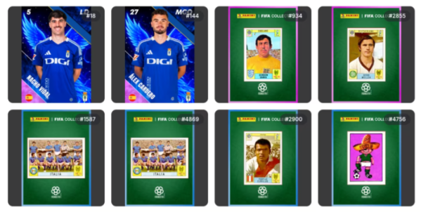 ▲FIFA의 디지털 수집품 플랫폼 ‘FIFA 콜렉트’에서 거래된 수집품 사례. 일부 수집품은 월드컵 입장권 구매 권리나 실제 티켓 교환 기능과 연계됐다. (출처=체이널리시스)