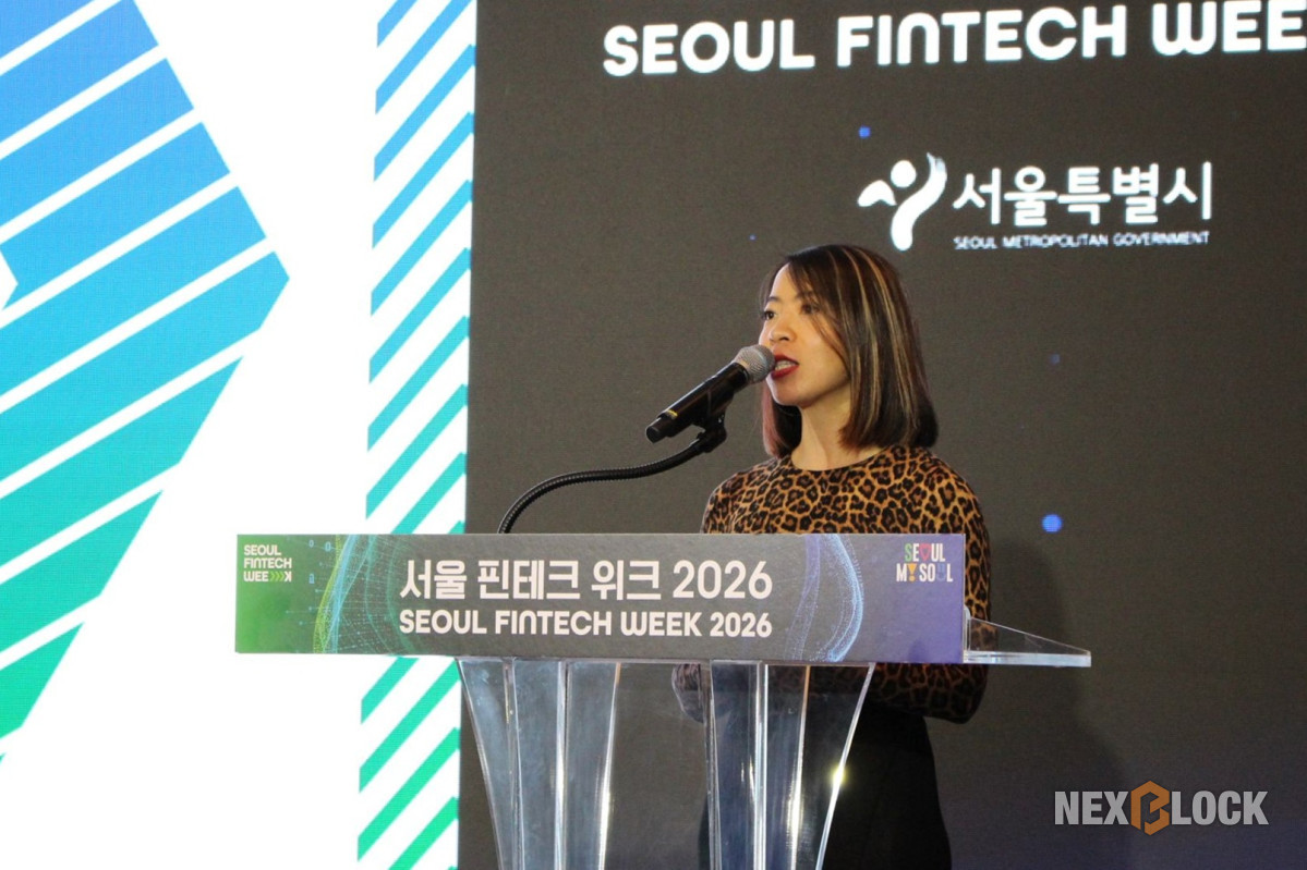 ▲APAC 다오 니콜 응우옌 대표가 26일 열린 ‘서울 핀테크 위크 2026’ 세션3 ‘글로벌 핀테크 토론회’에서 ‘국가별 핀테크 산업 현황과 AI를 비롯한 주요 핀테크 기술혁신 현황’을 주제로 발표했다