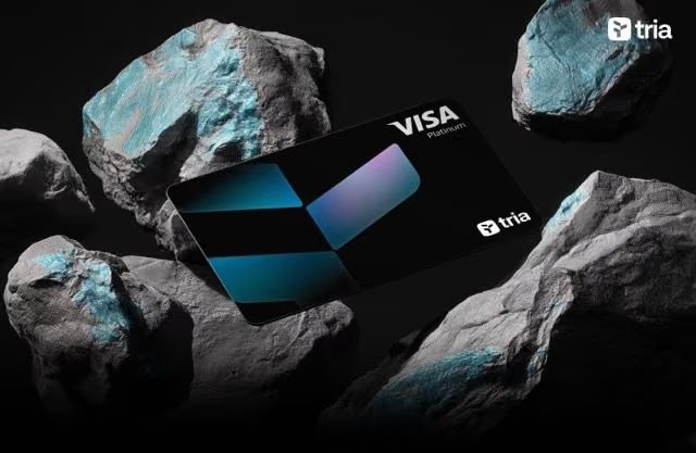 ▲XRP와 RLUSD로 잔액을 충전할 수 있는 트리아의 비자(Visa) 카드. (사진제공=트리아)