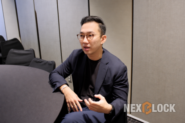 ▲메시 제이슨 네 윈 APAC 대표가 KBW2026 참석을 계기로 서울 워커힐호텔에서 넥스블록과 인터뷰를 진행했다